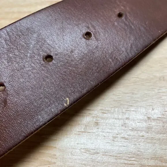 Fossil Brown Leather Buckle Belt SMALL Preowned - Picture 8 of 10
